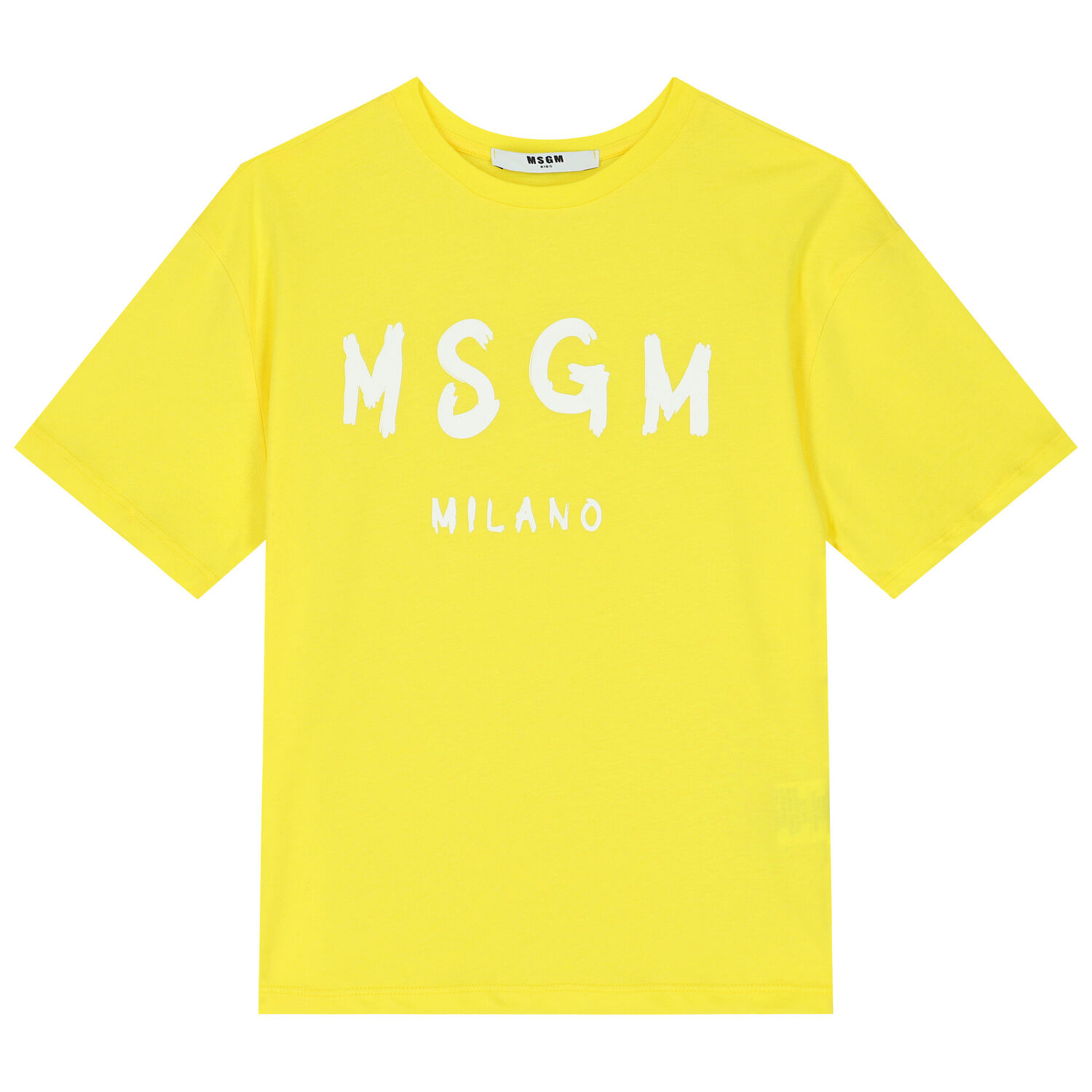 Yellow & White Logo T-Shirt, 1, hi-res