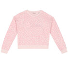 Girls Pink Logo Sweatshirt, 2, hi-res