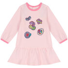 Younger Girls Pink Logo Dress Set, 1, hi-res