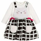 Girls Apron Dress Set, 1, hi-res