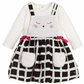 Girls Apron Dress Set