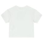 Girls White Logo T-Shirt, 2, hi-res