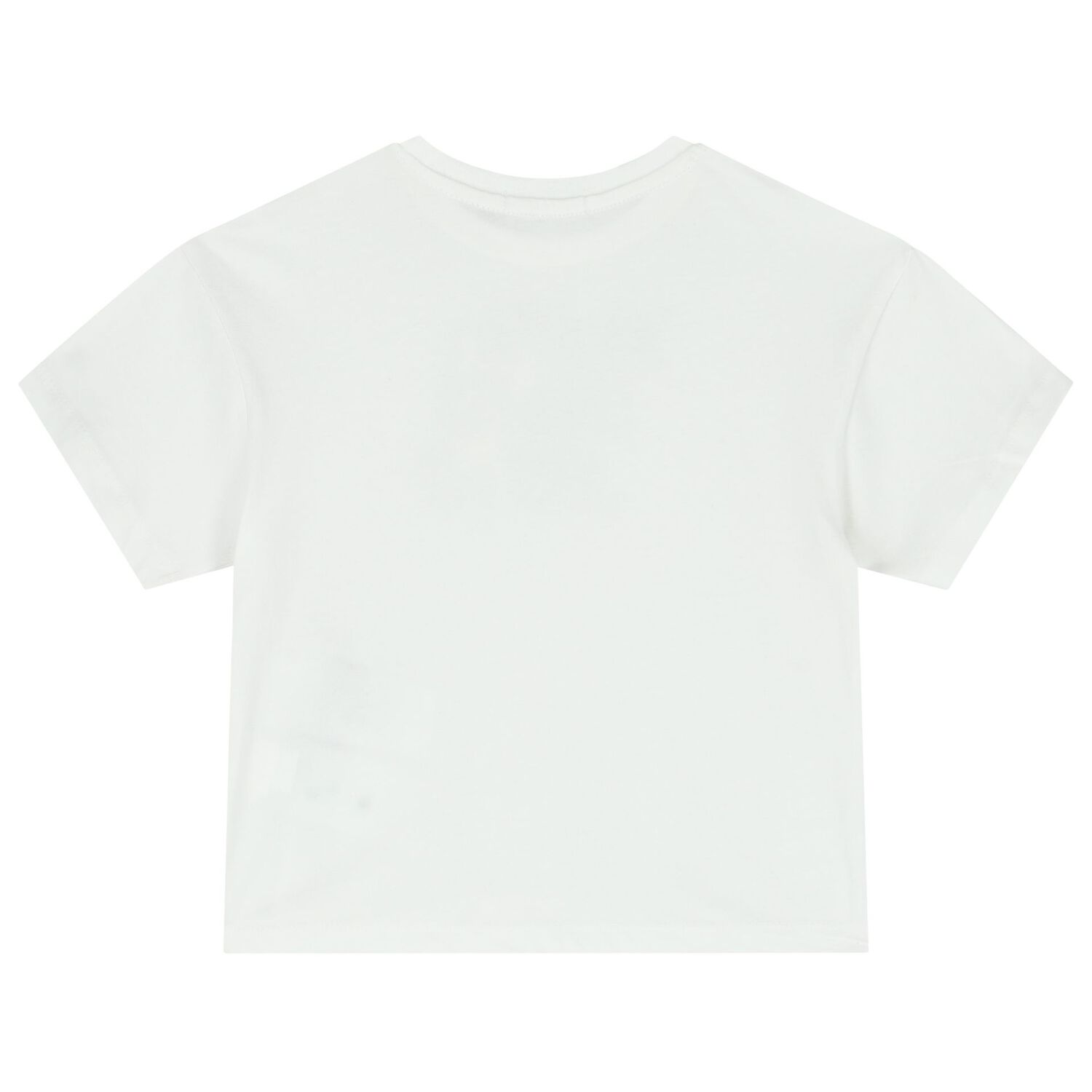 Girls White Logo T-Shirt, 2, hi-res