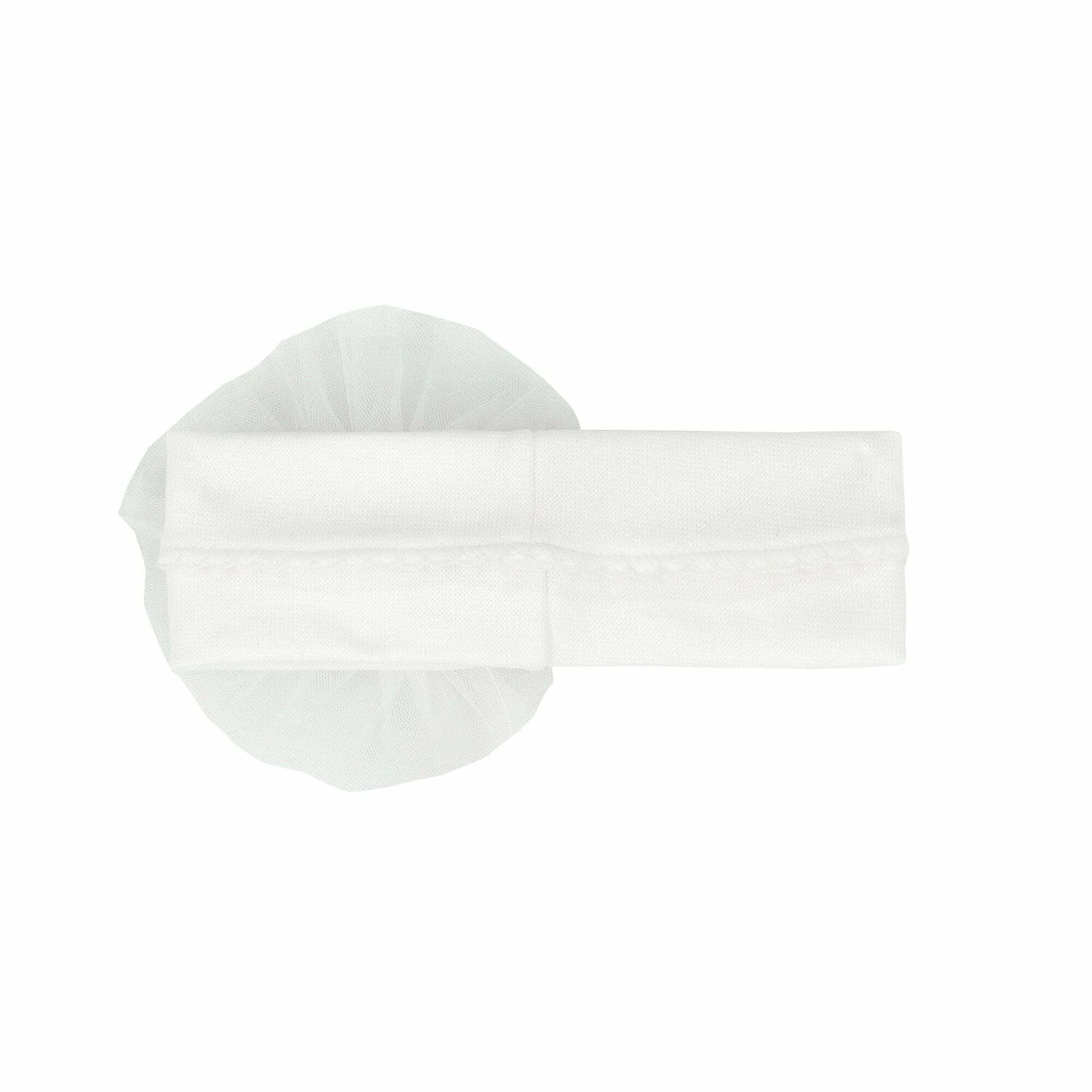 Baby Girls White Flower Headband, 1, hi-res
