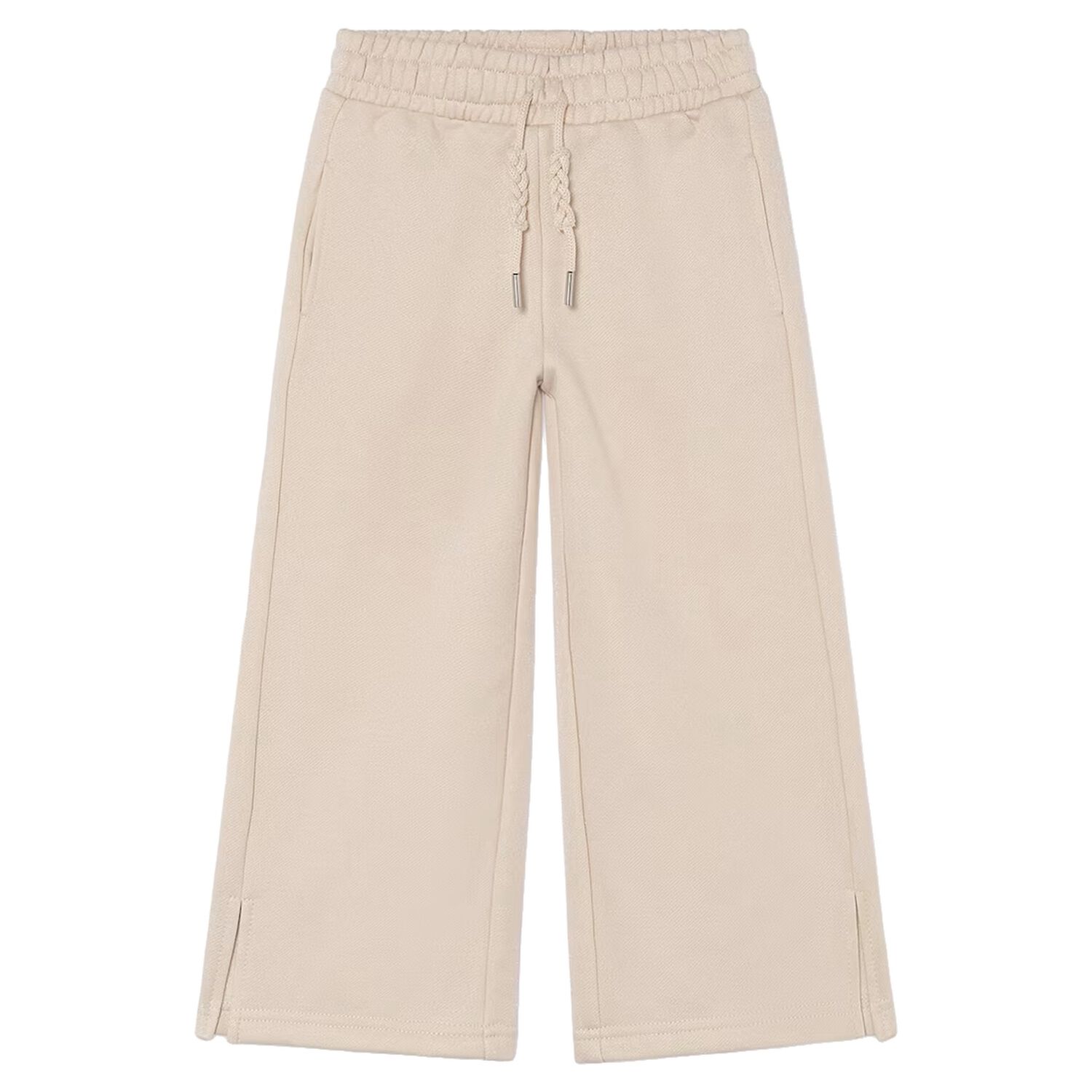 Girls Beige Joggers, 2, hi-res