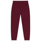 Boys Burgundy Logo Joggers, 1, hi-res