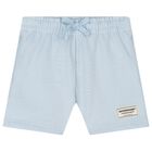 Light Blue Logo Shorts, 3, hi-res