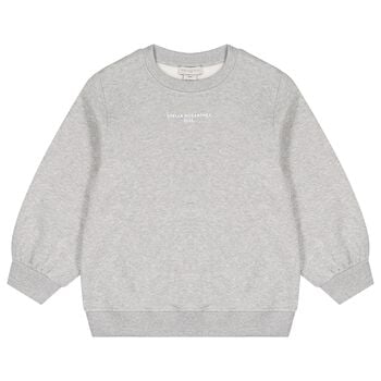 Girls Grey Logo Sweatshirt