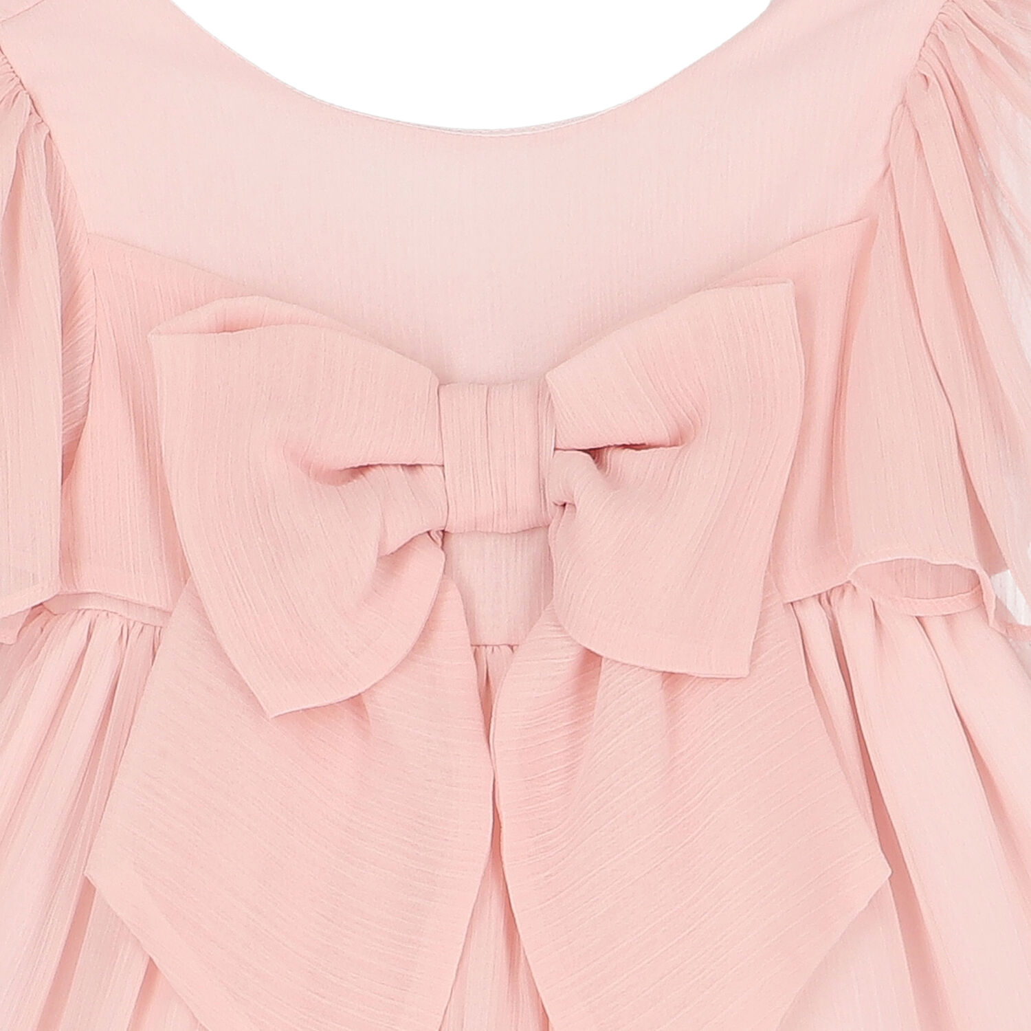 Girls Pink Chiffon Dress, 3, hi-res