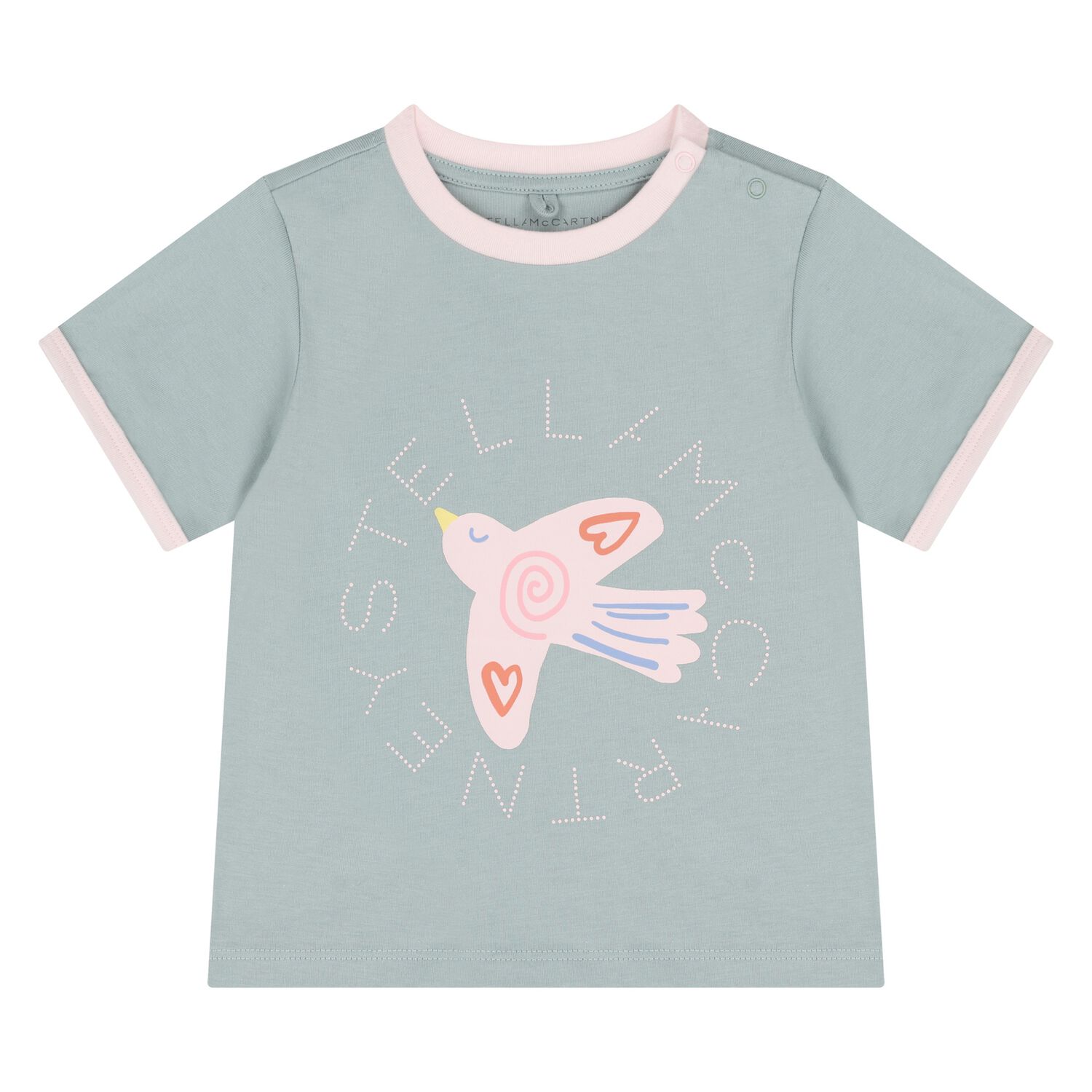 Younger Girls Green Bird Logo T-Shirt, 1, hi-res