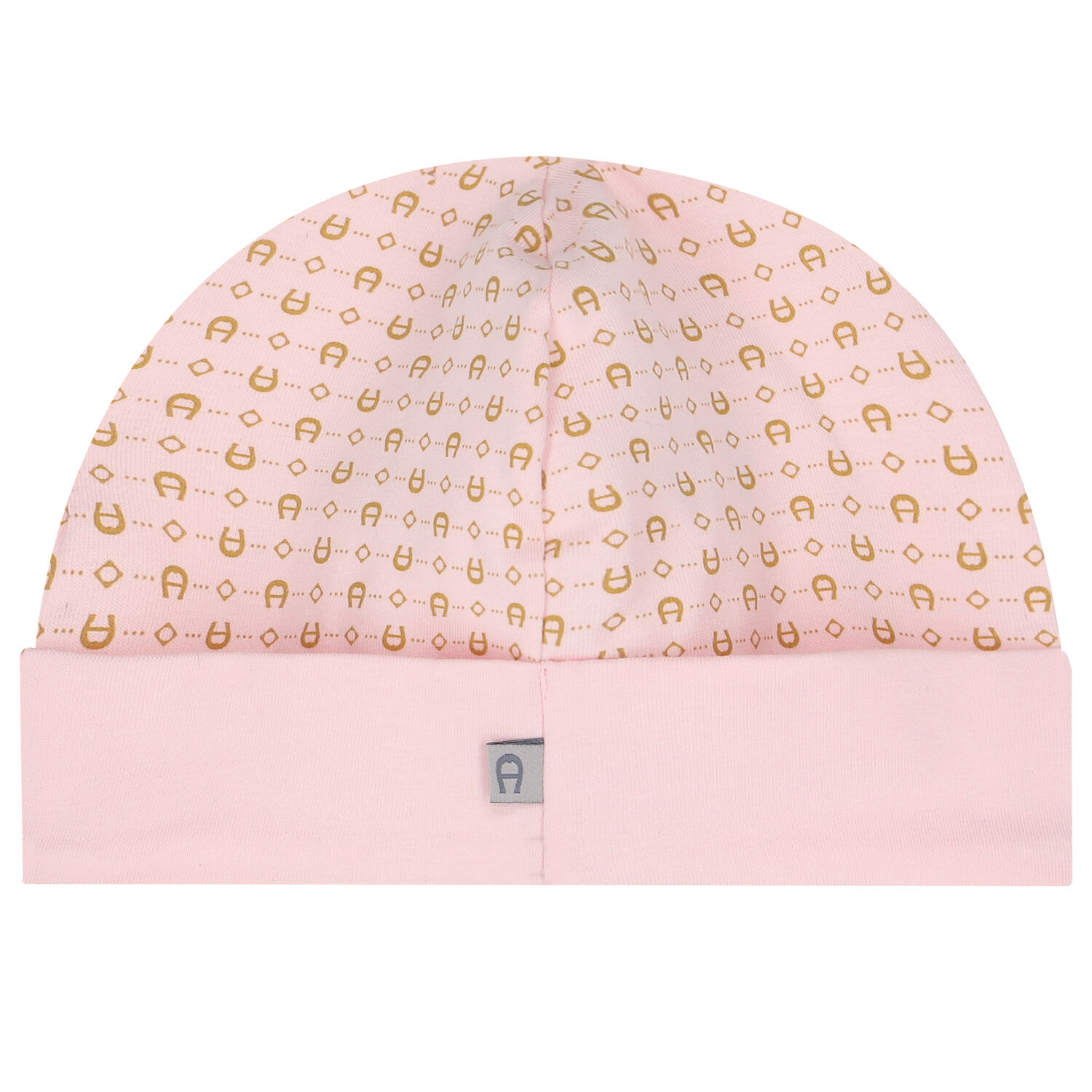 Pink & Gold Pima Cotton Logo Baby Hat, 3, hi-res image number null