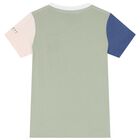 Boys White & Green Logo T-Shirt, 1, hi-res