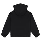 Boys Black EKD Logo Zip Up Hooded Top, 1, hi-res