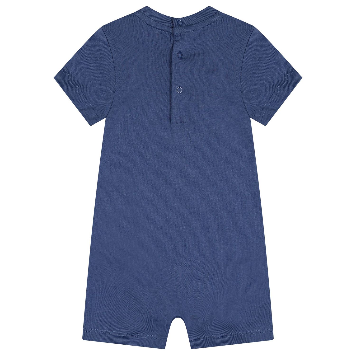 Baby Boys Blue Polo Bear Romper, 1, hi-res