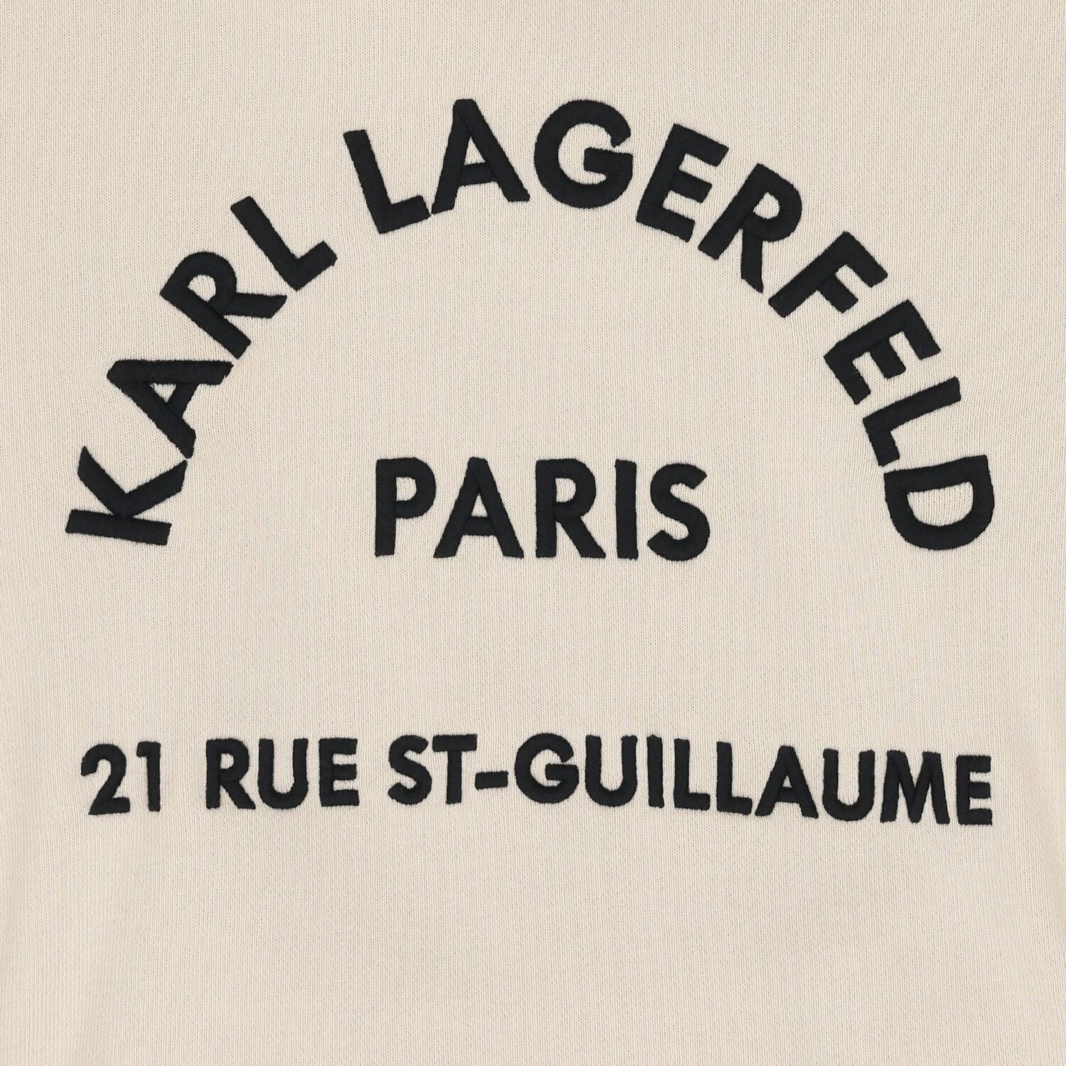 Boys Beige & Black Logo Hooded Top, 1, hi-res