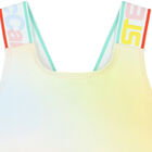 Girls Multicoloured Logo Crop Top, 1, hi-res
