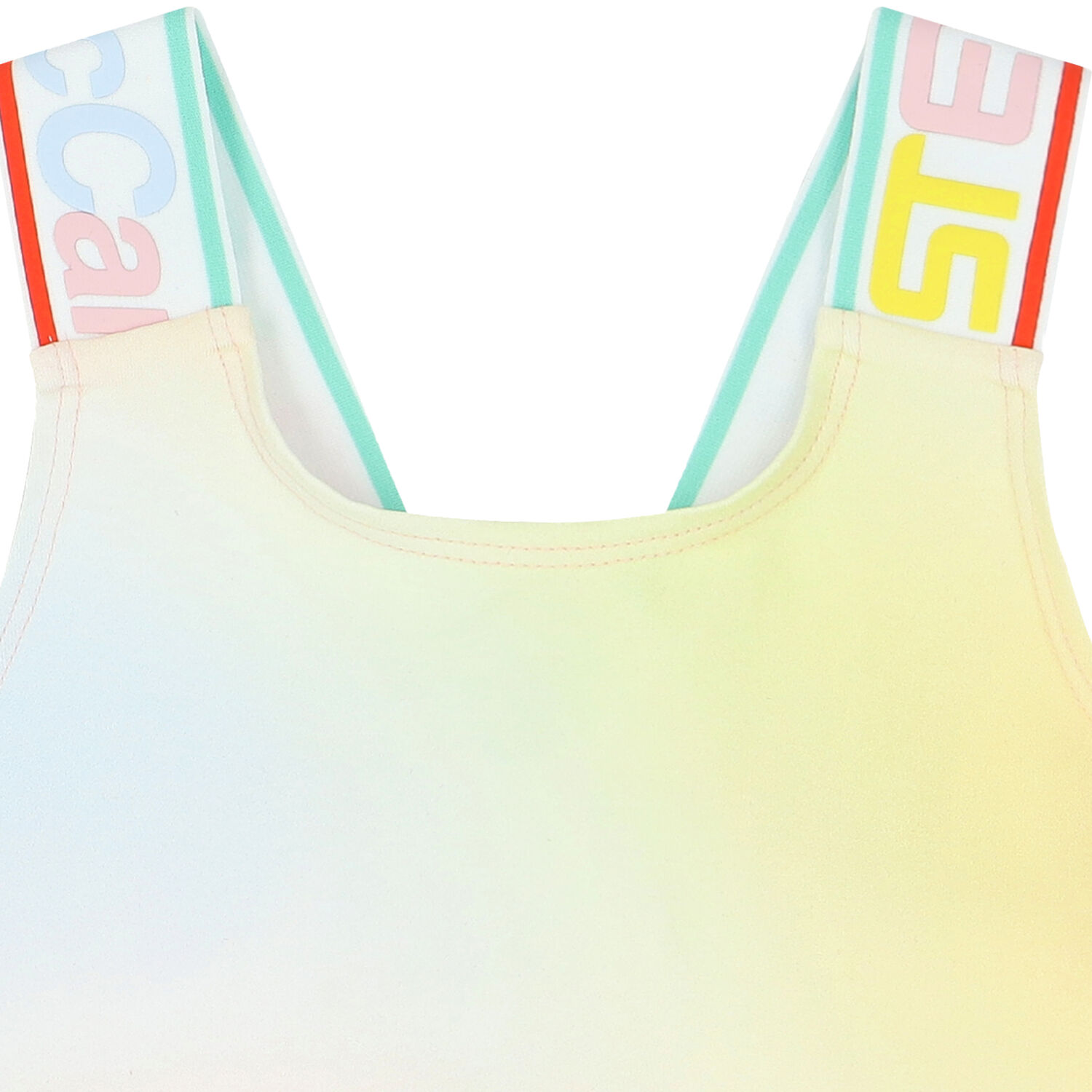 Girls Multicoloured Logo Crop Top, 1, hi-res image number null