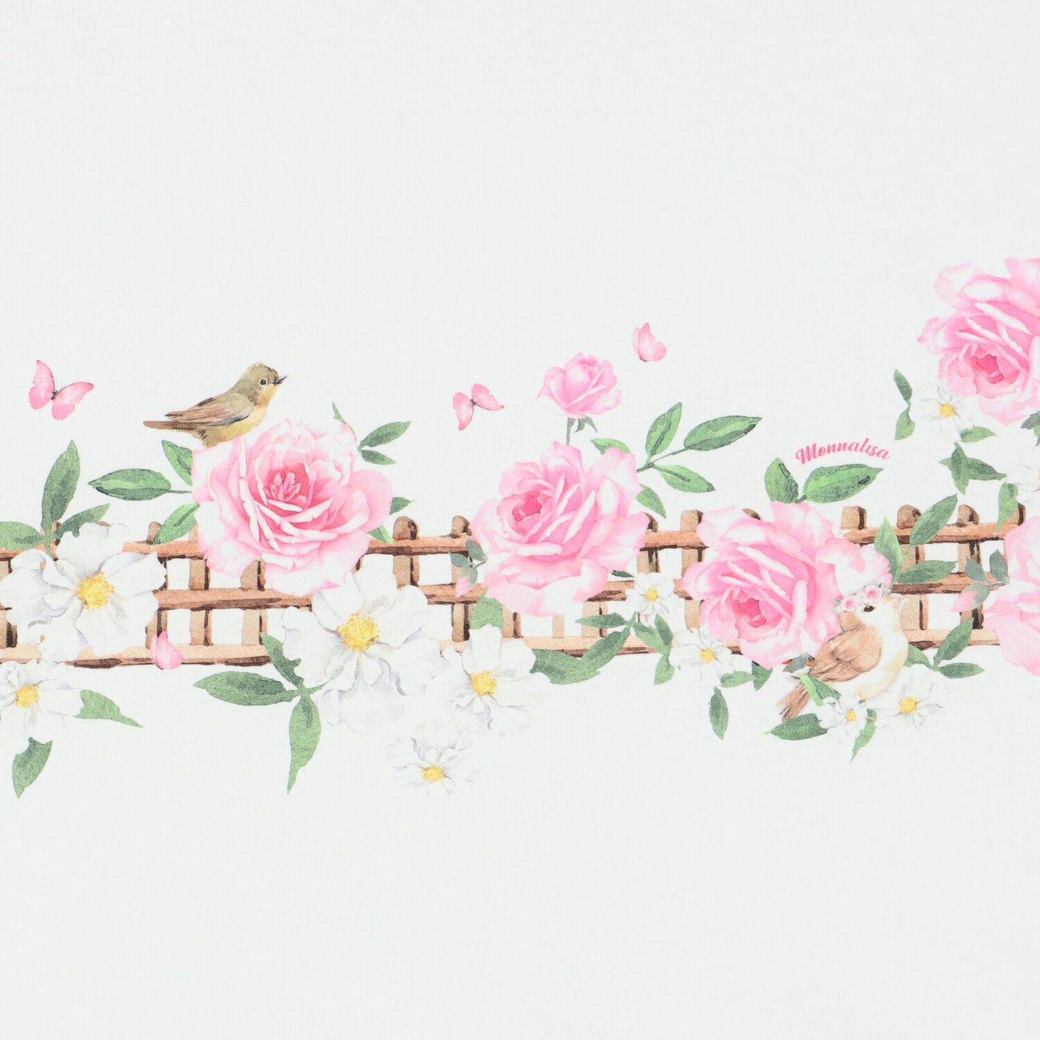 Baby Girls White & Pink Floral Blanket, 1, hi-res