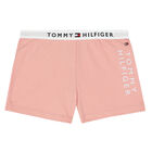 Girls White & Pink Logo Pyjamas, 1, hi-res