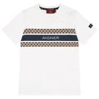 Boys White Logo T-Shirt, 1, hi-res