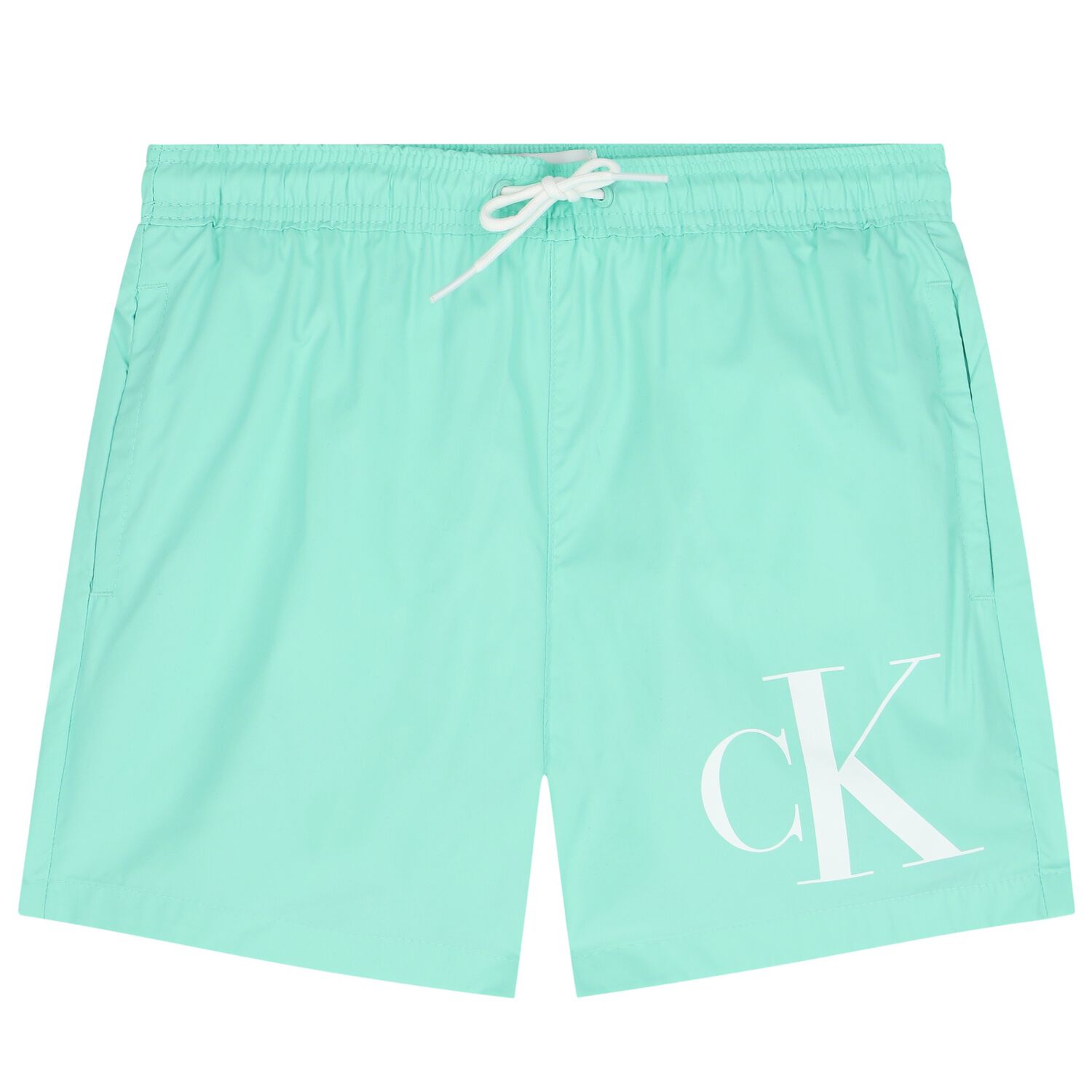 Boys Aqua Logo Swim Shorts, 1, hi-res