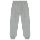 Girls Grey Logo Joggers, 1, hi-res