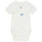 Baby Boys Blue & Ivory Whale Bodysuit ( 3-Pack ), 1, hi-res