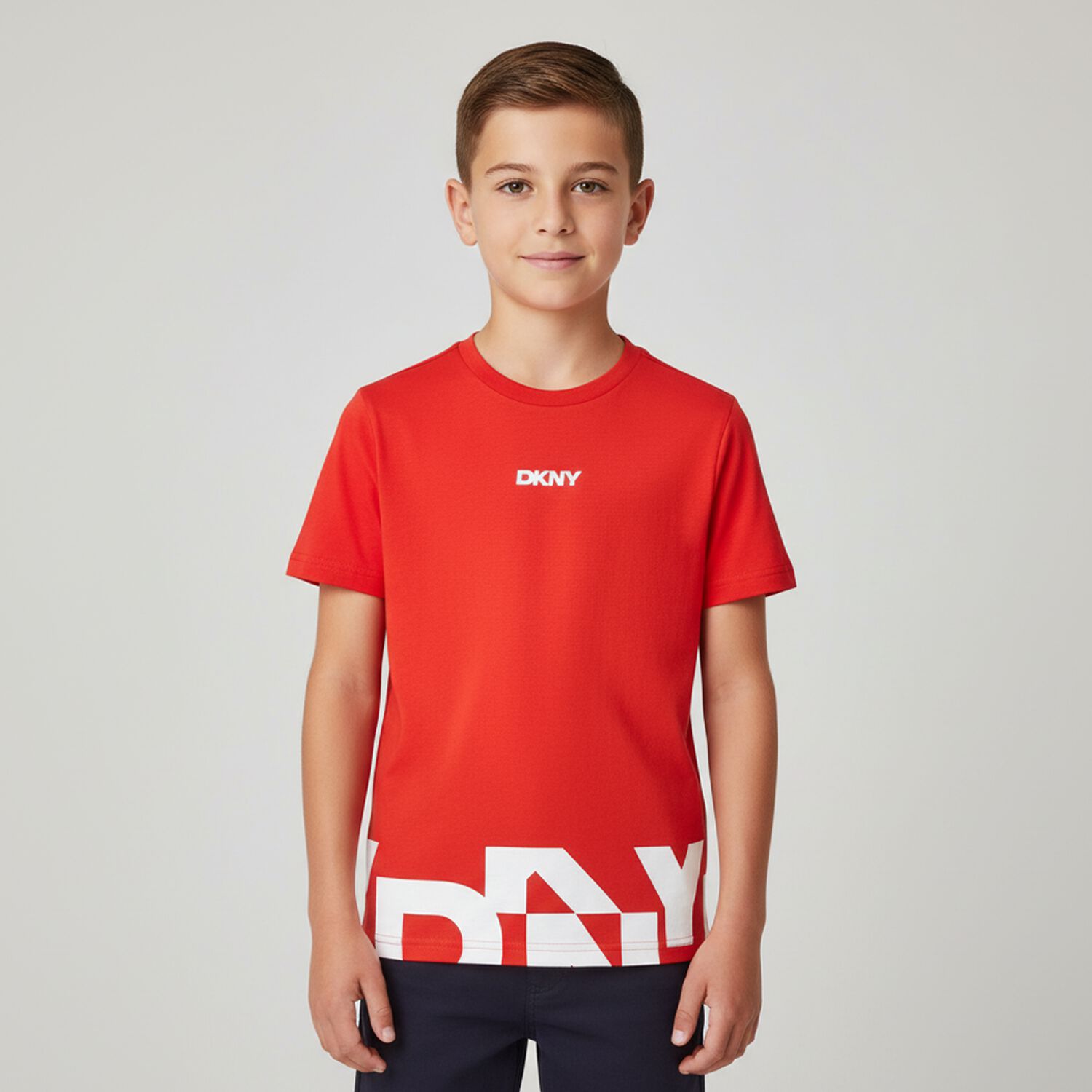Boys Red Logo T-Shirt, 1, hi-res