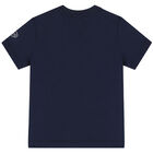 Younger Boys Navy Logo T-Shirt, 2, hi-res