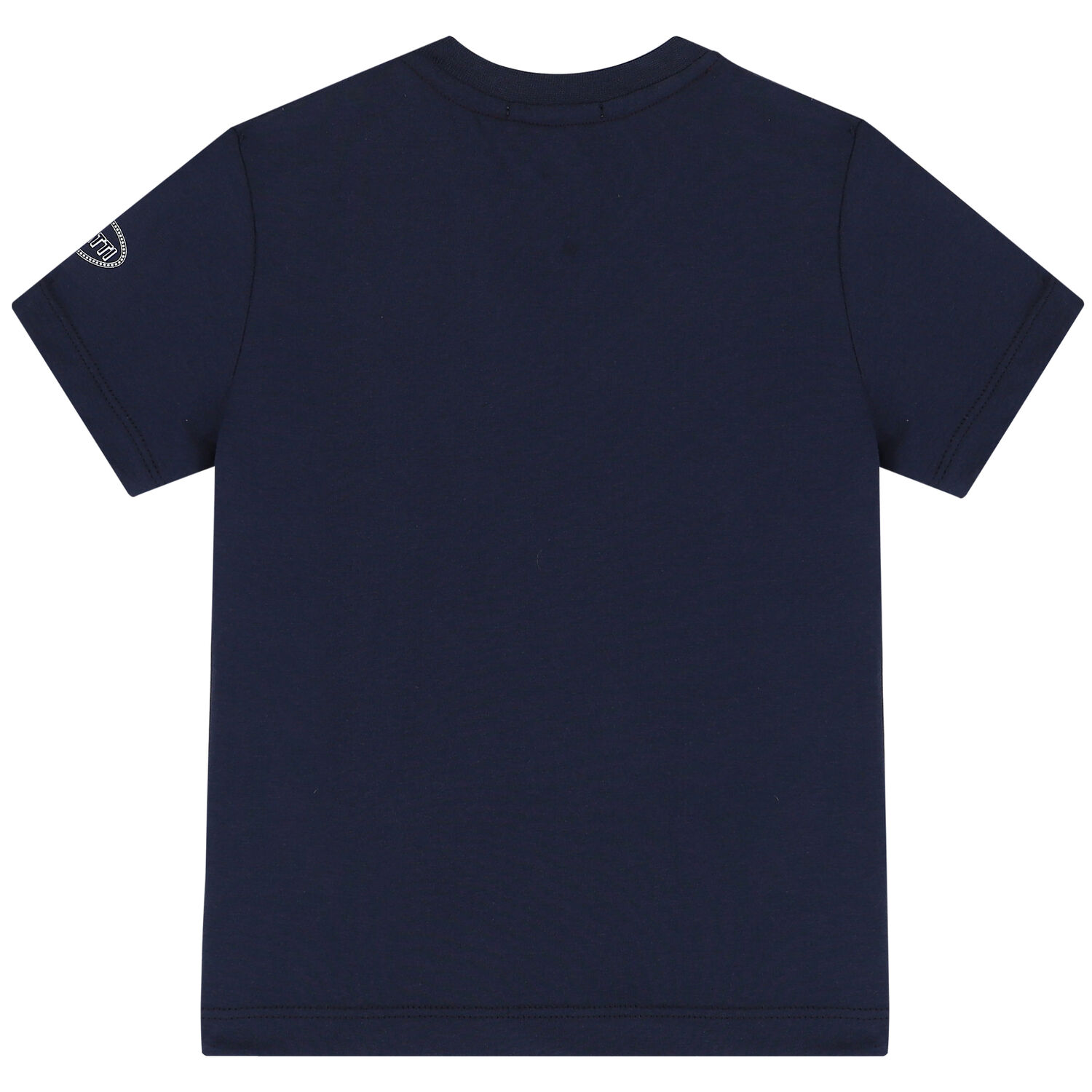 Younger Boys Navy Logo T-Shirt, 2, hi-res