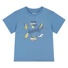 Younger Boys Blue Arrow T-Shirt, 1, hi-res