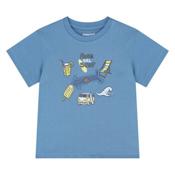 Younger Boys Blue Arrow T-Shirt