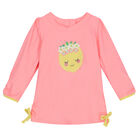 Baby Girls Pink & Yellow Lemon Tankini, 1, hi-res