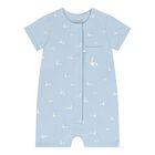 Baby Boys Blue Swan Romper Set, 2, hi-res