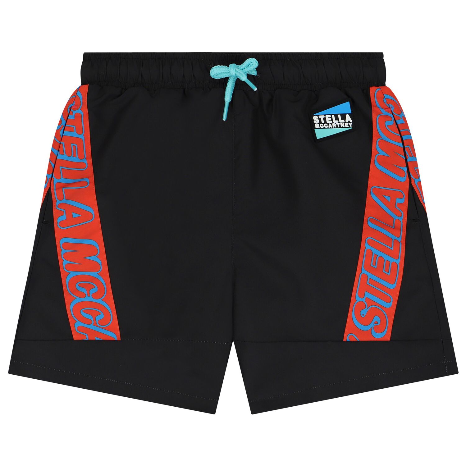 Boys Black Swim Shorts, 1, hi-res image number null