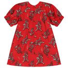 Girls Red Logo Dress, 1, hi-res