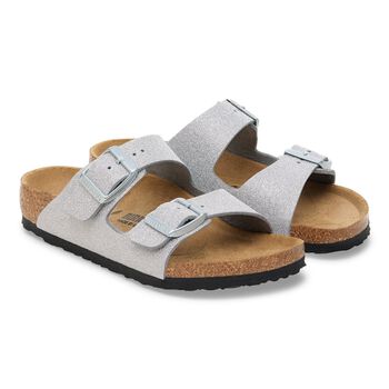 Girls Sparkling Silver Arizona Sandals 