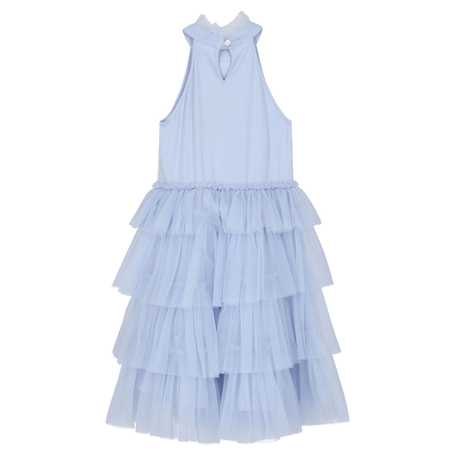 Girls Blue Tulle Dress, 1, hi-res image number null
