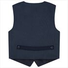 Boys Navy & White Suit Set, 1, hi-res