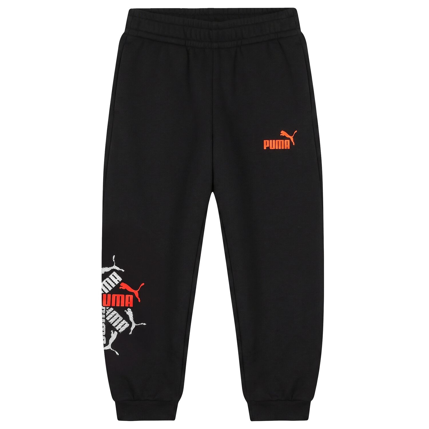Boys Black Logo Joggers, 1, hi-res
