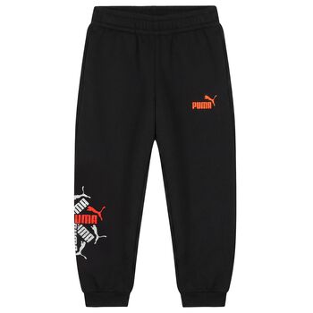 Boys Black Logo Joggers