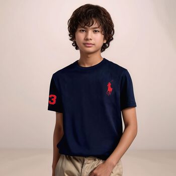 Boys Navy Logo T-Shirt