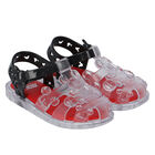 Younger Boys Clear & Black Mickey Mouse Jelly Shoes, 1, hi-res