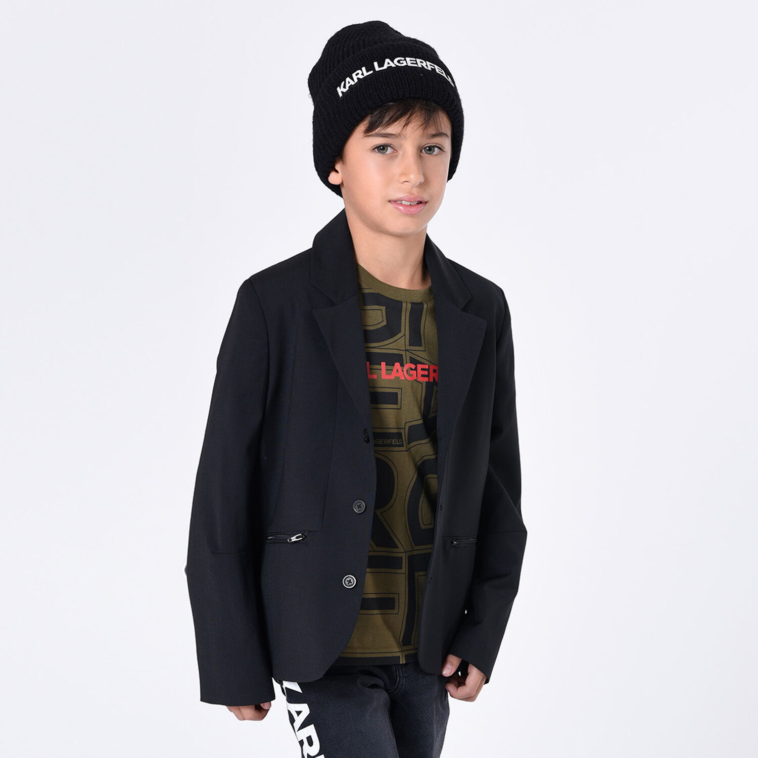 Boys Green Logo T-Shirt, 1, hi-res