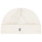 Ivory & Gold Logo Baygrow, Hat & Bib Gift Set, 1, hi-res