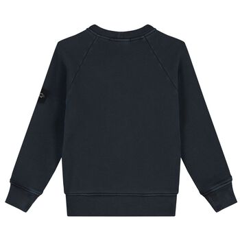Boys Navy Blue Logo Sweatshirt