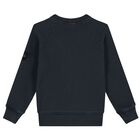 Boys Navy Blue Logo Sweatshirt, 1, hi-res