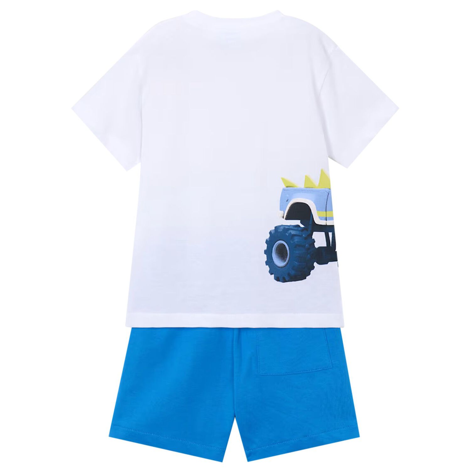 Boys White & Blue Shorts Set, 2, hi-res