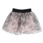 Younger Girls Pink & Black Logo Tulle Skirt Set, 1, hi-res