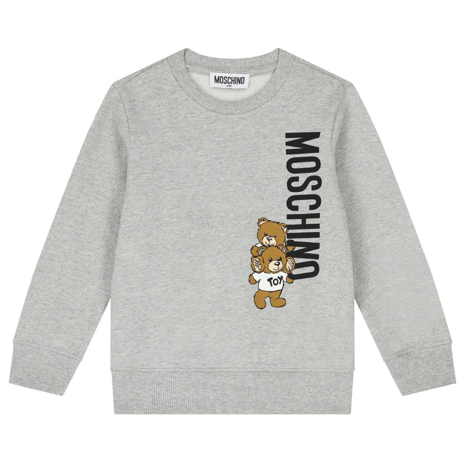 Grey Teddy Bear Logo Sweatshirt, 3, hi-res image number null